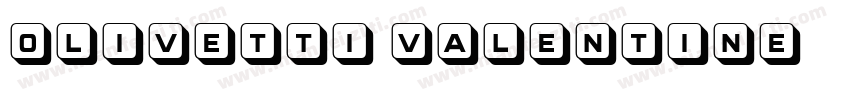 Olivetti Valentine字体转换
